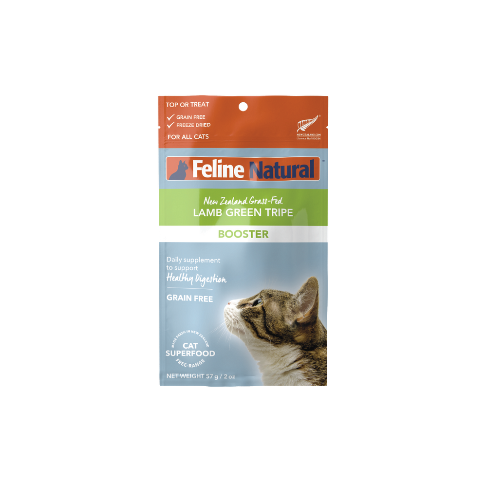Feline Natural Lamb Green Tripe Freeze-Dried Booster for Cats